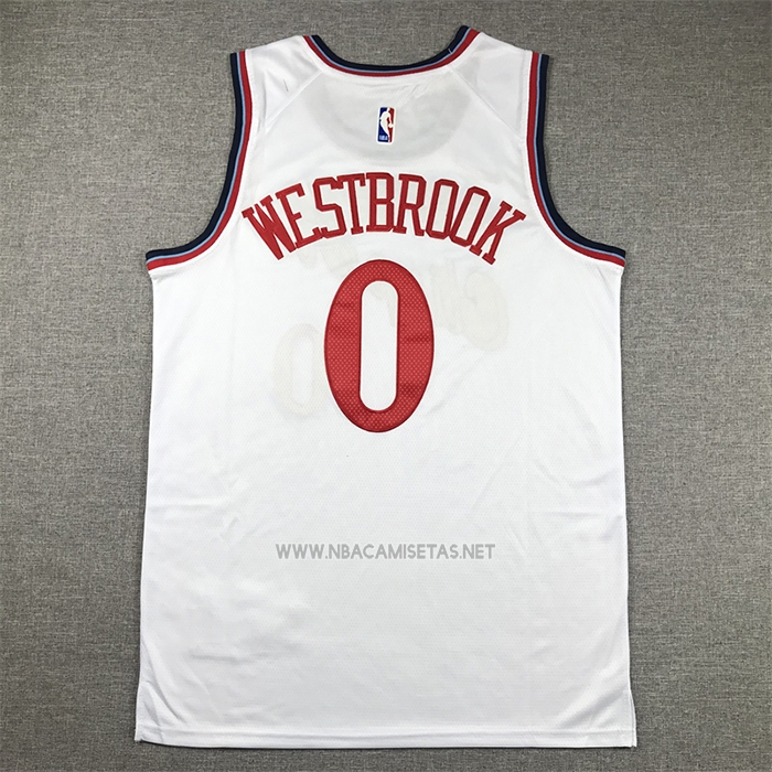 Camiseta Los Angeles Clippers Russell Westbrook NO 0 Association 2024-25 Blanco